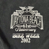 Vintage 2002 Daytona Beach Bike Week Thermal Henley Shirt
