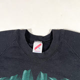 Vintage 1989 Black Panther Animal Graphic Sweatshirt