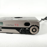 Vintage 2001 Contax T3 Titanium "Double Tooth" 35mm Film Camera