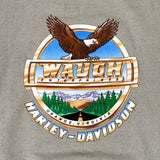 Vintage 90’s Harley-Davidson Waugh Biker Hoodie Sweatshirt