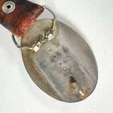 Vintage 80's Morgan Silver Dollar Western Tooled "William" Leather Belt
