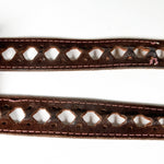 Vintage 80's Brown Suede Cutout Leather Belt