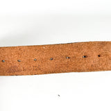 Vintage 80's Brown Suede Cutout Leather Belt