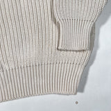 Vintage 90's Eddie Bauer Ribbed Knit Cream Sweater