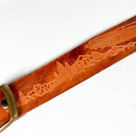 Vintage 70's Tooled Leather Eagle Belt