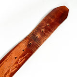 Vintage 70's Tooled Leather Eagle Belt
