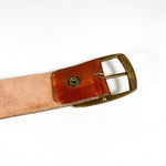 Vintage 70's Tooled Leather Eagle Belt