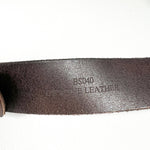 Vintage Y2K Brown Genuine Leather Belt