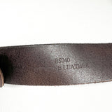 Vintage Y2K Brown Genuine Leather Belt