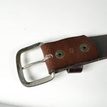 Vintage Y2K Brown Genuine Leather Belt
