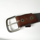 Vintage Y2K Brown Genuine Leather Belt