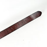 Vintage Y2K Brown Genuine Leather Belt