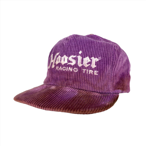 Vintage 80's Hoosier Racing Tire Purple Corduroy Hat