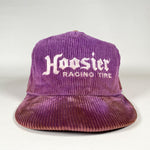 Vintage 80's Hoosier Racing Tire Purple Corduroy Hat