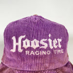 Vintage 80's Hoosier Racing Tire Purple Corduroy Hat