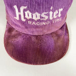 Vintage 80's Hoosier Racing Tire Purple Corduroy Hat