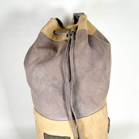 banana republic nylon travel backpack Vintage 90's Banana Republic Drawstring Laundry Duffle Backpack Bag – CobbleStore Vintage