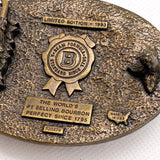 Vintage 1993 Jim Beam Virginia Belt Buckle