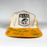 Vintage 80's Bass Official Autographed Trucker Hat