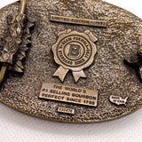 Vintage 1993 Jim Beam Limited Edition Brass Belt Buckle