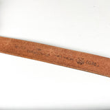 Vintage 70's Tooled Geo Pattern Leather Belt