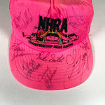 Vintage 80's NHRA Championship Drag Racing Autograph Hat