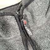 Vintage 90's Eddie Bauer Gray Polartec Fleece Quarter Zip Sweatshirt