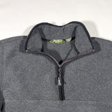 Vintage 90's Eddie Bauer Gray Polartec Fleece Quarter Zip Sweatshirt
