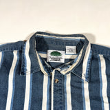 Vintage 90's Oak Trail Sportswear Vertical Striped Button Up Shirt