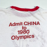 Vintage 70's Friendship First Competition Second China Olympics T-Shirt