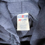 Vintage Y2K Jerzees NuBlend Blank Navy Blue Hoodie Sweatshirt