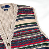 Vintage 90's Polo Ralph Lauren Hand Knit Sweater Vest