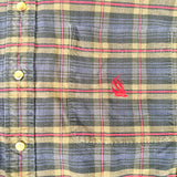 Vintage 90’s Nautica Plaid Flannel Button-Up Shirt