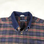 Vintage 90’s Nautica Plaid Flannel Button-Up Shirt