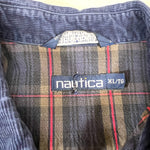 Vintage 90’s Nautica Plaid Flannel Button-Up Shirt