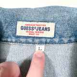 Vintage 90’s Guess Jeans USA Made Cropped Denim Jacket