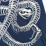 Vintage 1993 Liquid Blue Medusa Skull Snake AOP T-Shirt