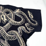 Vintage 1993 Liquid Blue Medusa Skull Snake AOP T-Shirt