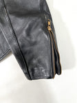 Vintage 80’s Berman’s Black Leather Motorcycle Jacket