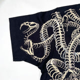 Vintage 1993 Liquid Blue Medusa Skull Snake AOP T-Shirt