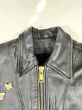Vintage 80’s Berman’s Black Leather Motorcycle Jacket