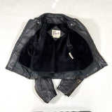 Vintage 80’s Berman’s Black Leather Motorcycle Jacket