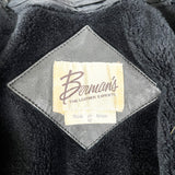 Vintage 80’s Berman’s Black Leather Motorcycle Jacket