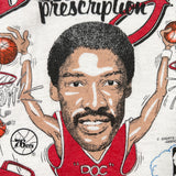 Vintage 80’s Julius Erving Dr. J 76ers Prescription Ringer T-Shirt