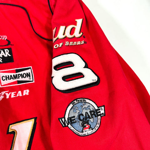 Veste vintage des années 1990 Dale Earnhardt Jr Bud Racing Veste vintage des années 1990 Dale Earnhardt Jr Bud Racing