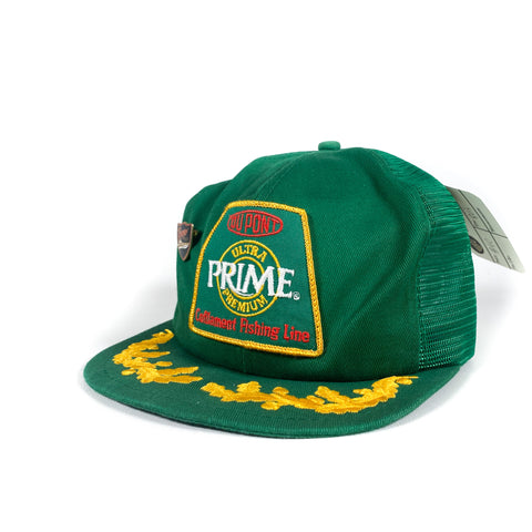Vintage 80's DuPont Prime Colfilament Fishing Line K-Brand Trucker Hat