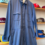 Vintage 80's Blue Jump Suit Coveralls