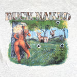 Vintage 1991 Buck Naked Hatteras Harbor Marina T-Shirt