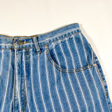 Vintage 90's LA Blues Striped Denim Shorts