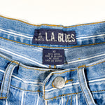 Vintage 90's LA Blues Striped Denim Shorts